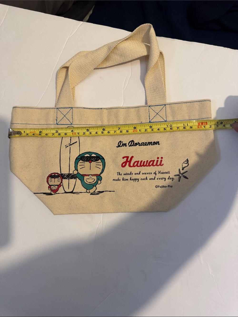 Doraemon Hawaii Canvas Mini Tote - Like New - Picture 5 of 6